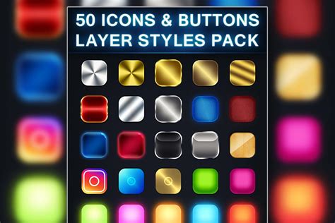 Photoshop Icon Styles Pack Free Download - Creativetacos