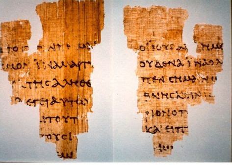 The St. John's fragment (Papyrus P52) is the oldest surviving copy of ...