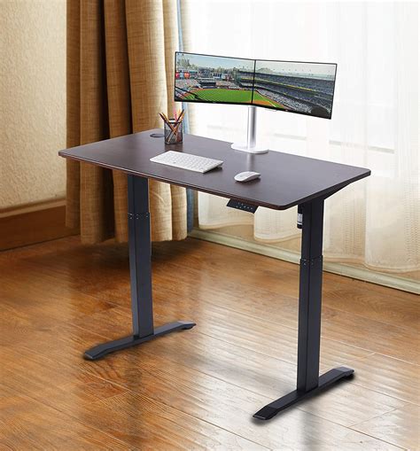 UNICOO - Electric Height Adjustable Standing Desk, Electric Standing Workstation Home Office Sit ...