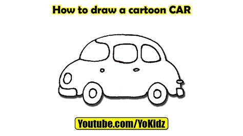 How to draw Cartoon CAR - YouTube