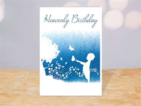 Heavenly Birthday Card, Angel Baby Card, Birthday Card, Baby Card - Etsy