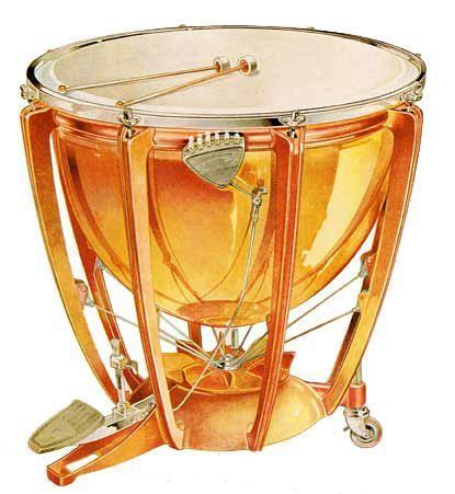 Timpani - also called kettledrum; a pitched percussion instrument ...