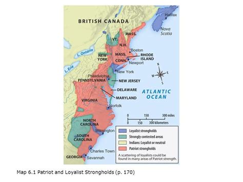 map of patriots and loyalists in the colonies - Google Search ...