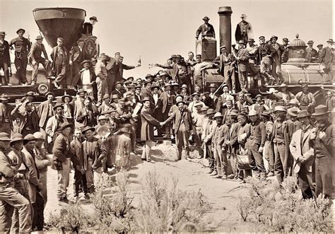 May 10, 1869: A Golden Spike Completes the Transcontinental Railroad and Unites America ...