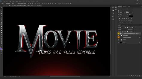 Convert Your Text to Venom Logo Style - Photoshop Text Effect - YouTube