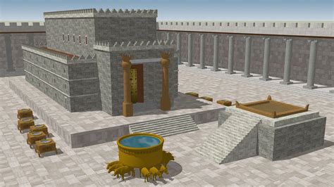 Video showing the exterior and interior of Solomon's Temple as found in 1 Kings 6-7. The model ...