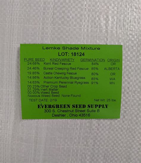 Shade Mix Grass Seed – Lemke's Lawn & Landscape Supplies