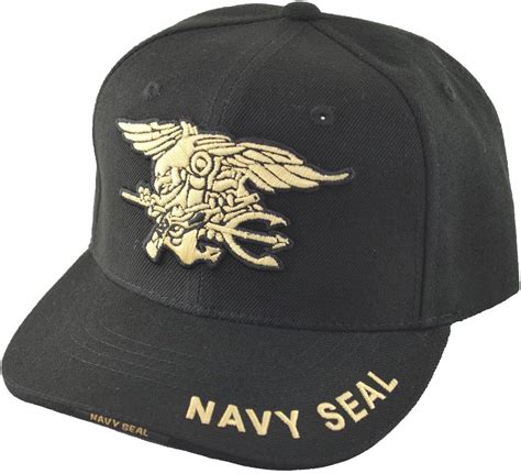 Amazon.com: Military NAVY SEAL caps w logo (BLACK): Clothing