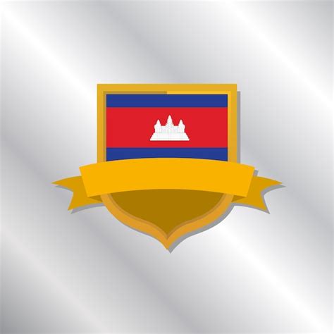 Premium Vector | Illustration of Cambodia flag Template