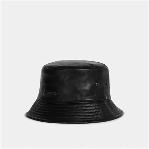 COACH® | Leather Bucket Hat