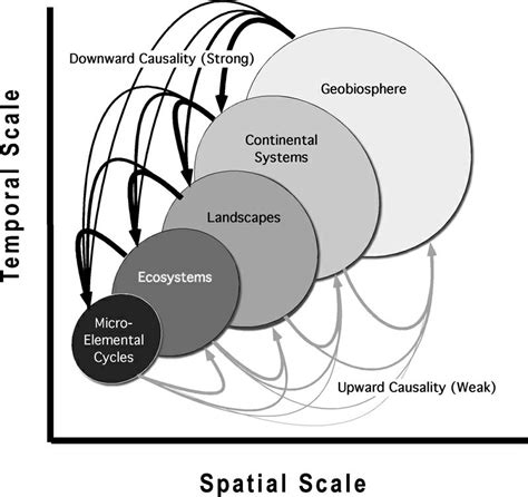 The relationship between spatial scale and temporal scale. As the ...