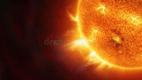 Close-up of Sun with Solar Storm in Space. Generative AI Stock Illustration - Illustration of ...