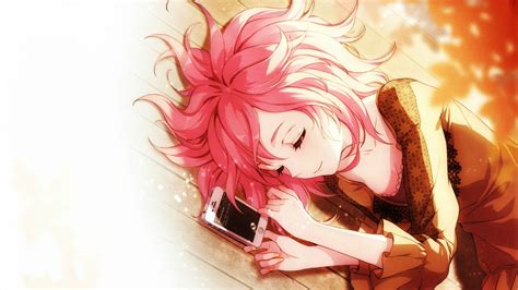 Image - Anime-girl-sleep-iphone-pink-hair-1920x1080.jpg | Animal Jam ...