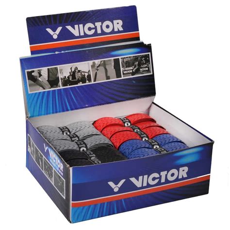 Victor Fishbone Badminton Racket Grip - Box of 25 Assorted Colors in ...