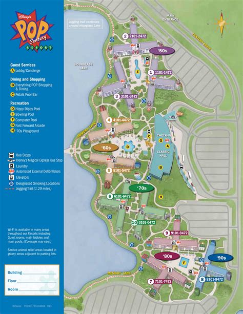 Pop Century Resort Map - KennythePirate.com