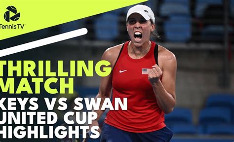 Swan vs Keys THRILLING Match | United Cup 2023 Highlights - VCP Tennis