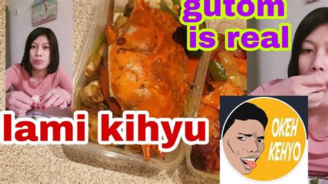 VLOG#26: MUKBANG crab and pork with spicy sauce || Rated PG (patay gutom) - YouTube