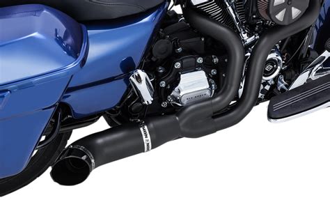 Python Black 2 into 1 Motorcycle Exhaust 2018 Harley Davidson Touring ...