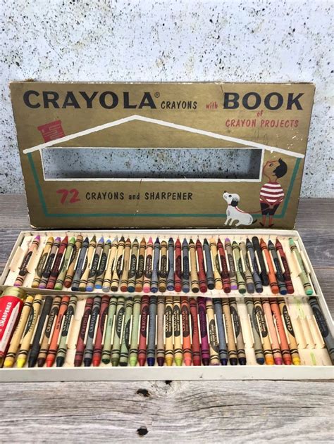 Crayola CRAYON Box 1960's Vintage 72 Crayons and | Etsy | Crayola art, Crayon box, Crayola crayons