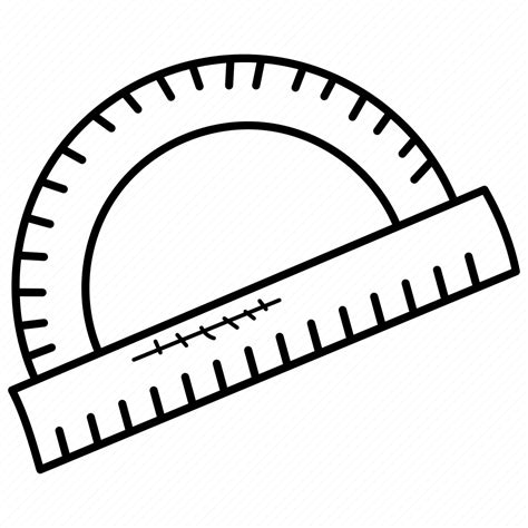 Architectural protractor, basic protractor, drafting tool, geometrical ...