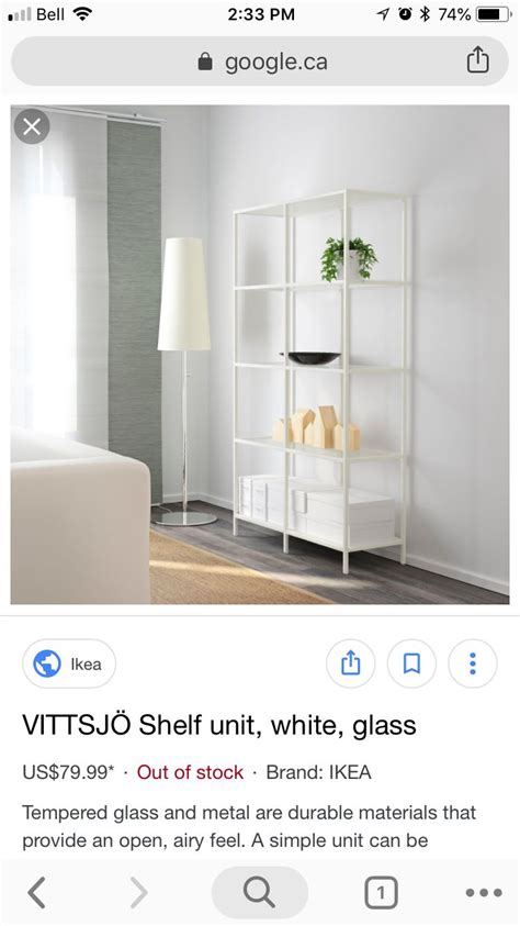 Ikea Vittsjo, Shelving, The Unit, Simple, White, Furniture, Home Decor, Shelves, Decoration Home
