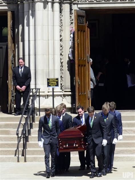 Pallbearers carriy the casket of former Ambassador to Ireland and ...