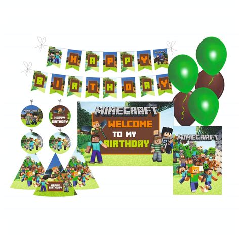 How to minecraft birthday decorations DIY Party Supplies and Ideas