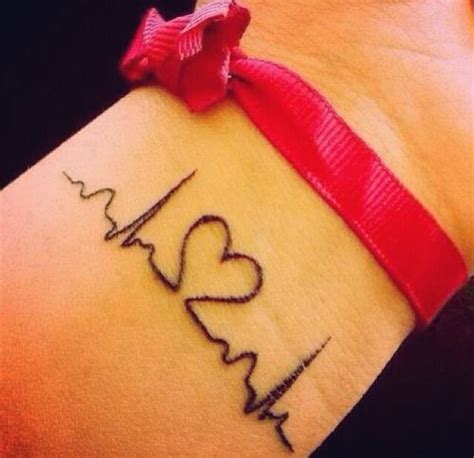 Heartbeat Wrist Tattoo Designs, Ideas and Meaning - Tattoos For You