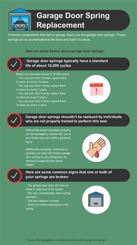 Garage Door Spring Replacement Infographic