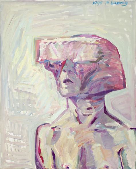 Little Science-fiction Selfportrait maria lassnig oil on canvas 1995 ...