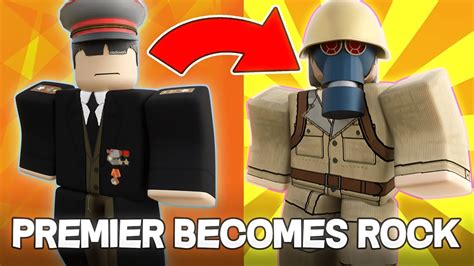 PREMIER BECOMES ROCK | Roblox Military Simulator - YouTube