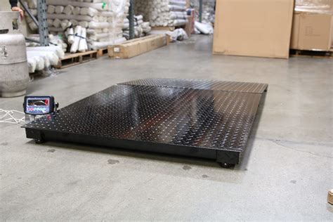 Used 4x4 Floor Scale 10,000 lb with 48" Ramp - Prime USA Scales