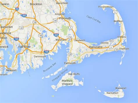 Maps Of Cape Cod, Martha's Vineyard, And Nantucket - Martha's Vineyard ...