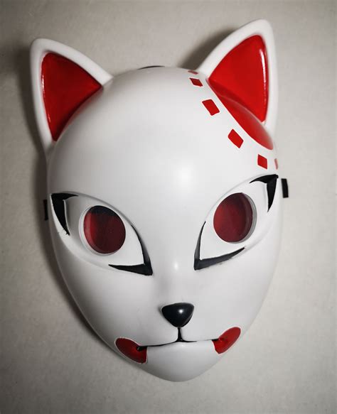 Tanjirou Kamado Demon Slayer Kimetsu no Yaiba Fox Mask | Kitsune mask ...