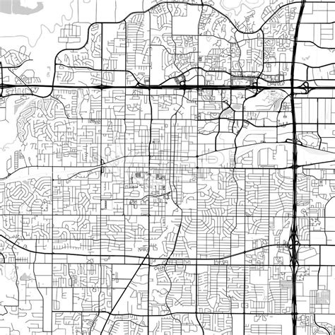 Arlington, Texas, USA, light map. Many details and fine gradations for ...