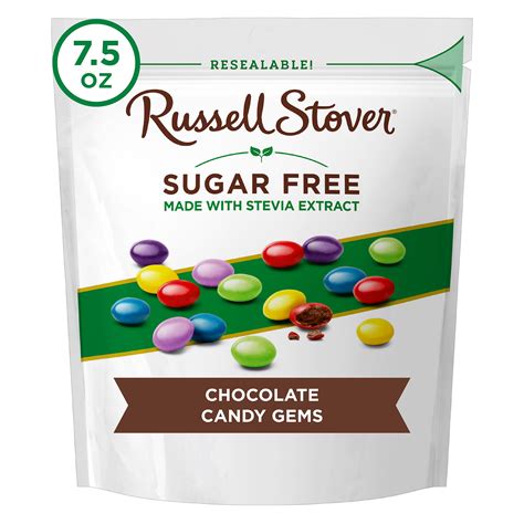 Russell Stover Sugar Free Chocolate Candy Gems, 7.5 OZ | Pick Up In ...