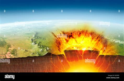 Yellowstone Volcano Eruption Simulation