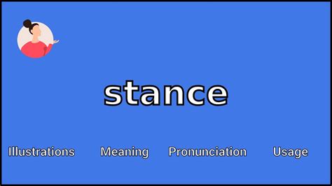 STANCE - Meaning and Pronunciation - YouTube