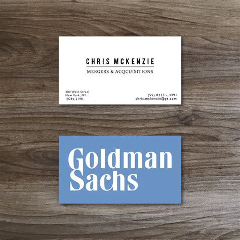 Goldman Sachs Business Cards | Behance