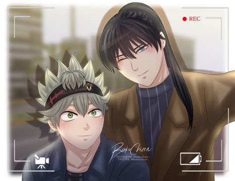 Sharing my new fanart of Asta and Nacht~ Modern AU. : r/BlackClover