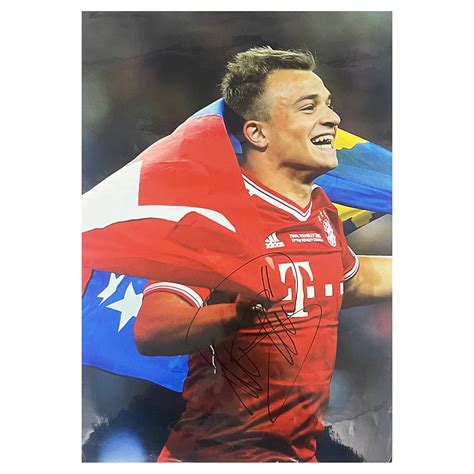 Xherdan Shaqiri Signed Poster Photo - 18x12 Bayern Munich Icon