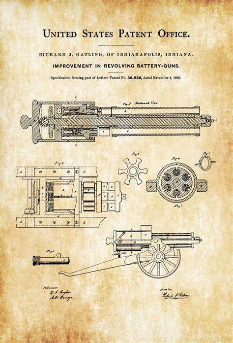 Free Gatling Gun Blueprints - datnowshots