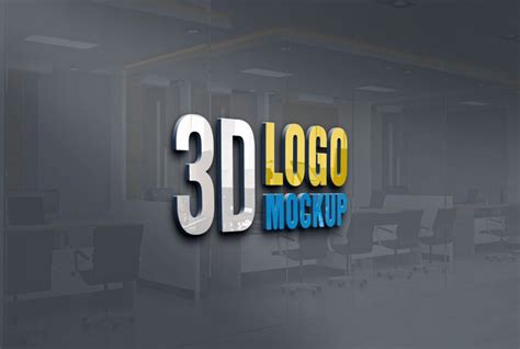 New 3D Logo Mockup PSD Free Download | Logo Mockup