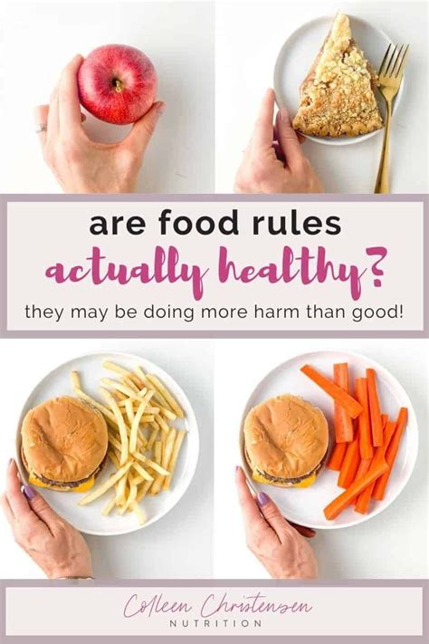 Are food rules healthy?! You might be. surprised to learn why food rules can be harmful, how to ...