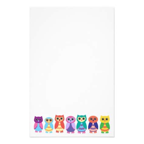 Owl Stationery, Custom Owl Stationary