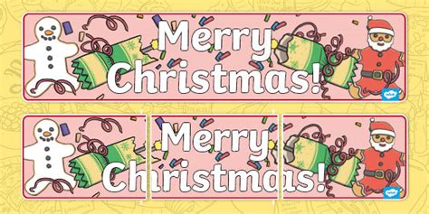 Merry Christmas Banner (teacher made)