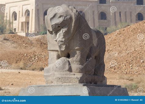 Babylon lion statue stock image. Image of ancient, hard - 51832863