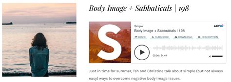 Simple With Tsh Oxenreider Podcast Episode 198: Body Image & Sabbaticals — Christine Marie Bailey