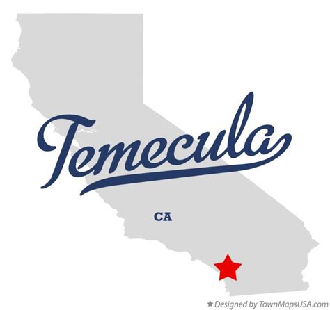 Map of Temecula, CA, California