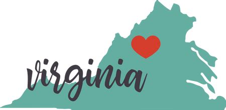 Virginia State SVG Cut File - Snap Click Supply Co.